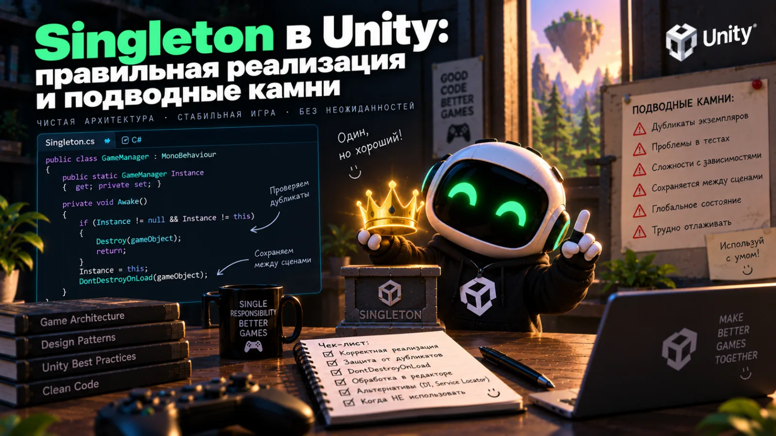 Singleton в Unity: Правильная Реализация и Подводные Камни