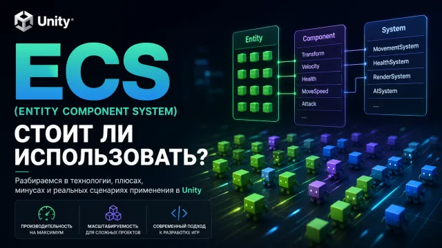 ECS в Unity: стоит ли использовать Entity Component System
