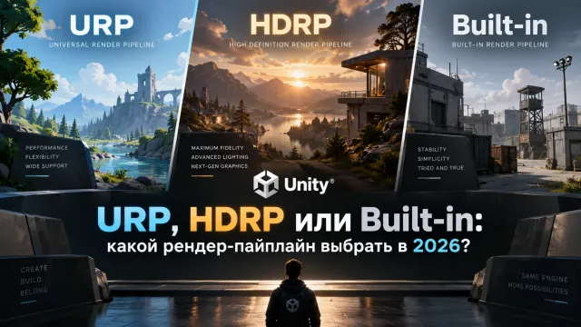 URP, HDRP или Built-in: выбор рендер-пайплайна в 2026 году