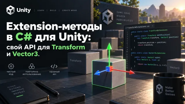 Extension-методы в C# для Unity: создаем свой API для Transform и Vector3