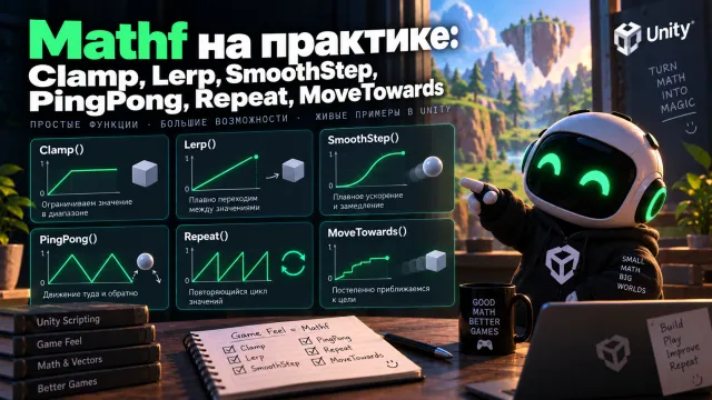 Mathf на практике: Как использовать Clamp, Lerp, SmoothStep и другие функции в Unity