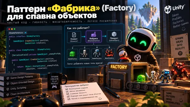 Паттерн «Фабрика» в Unity: Эффективный Спавн Объектов