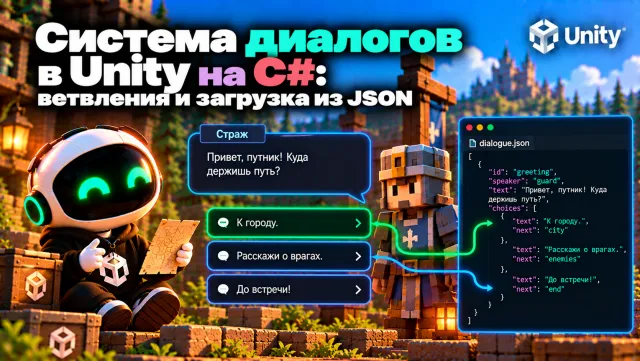 Система диалогов в Unity на C#: ветвления и загрузка из JSON