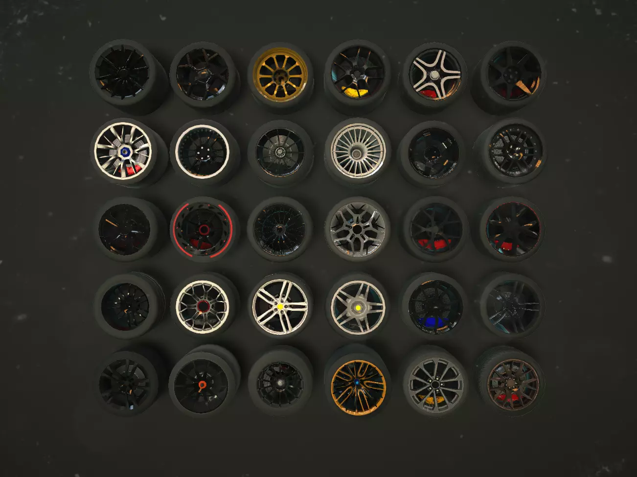 Car Wheel Tire With Disk Pack (30 Wheels)