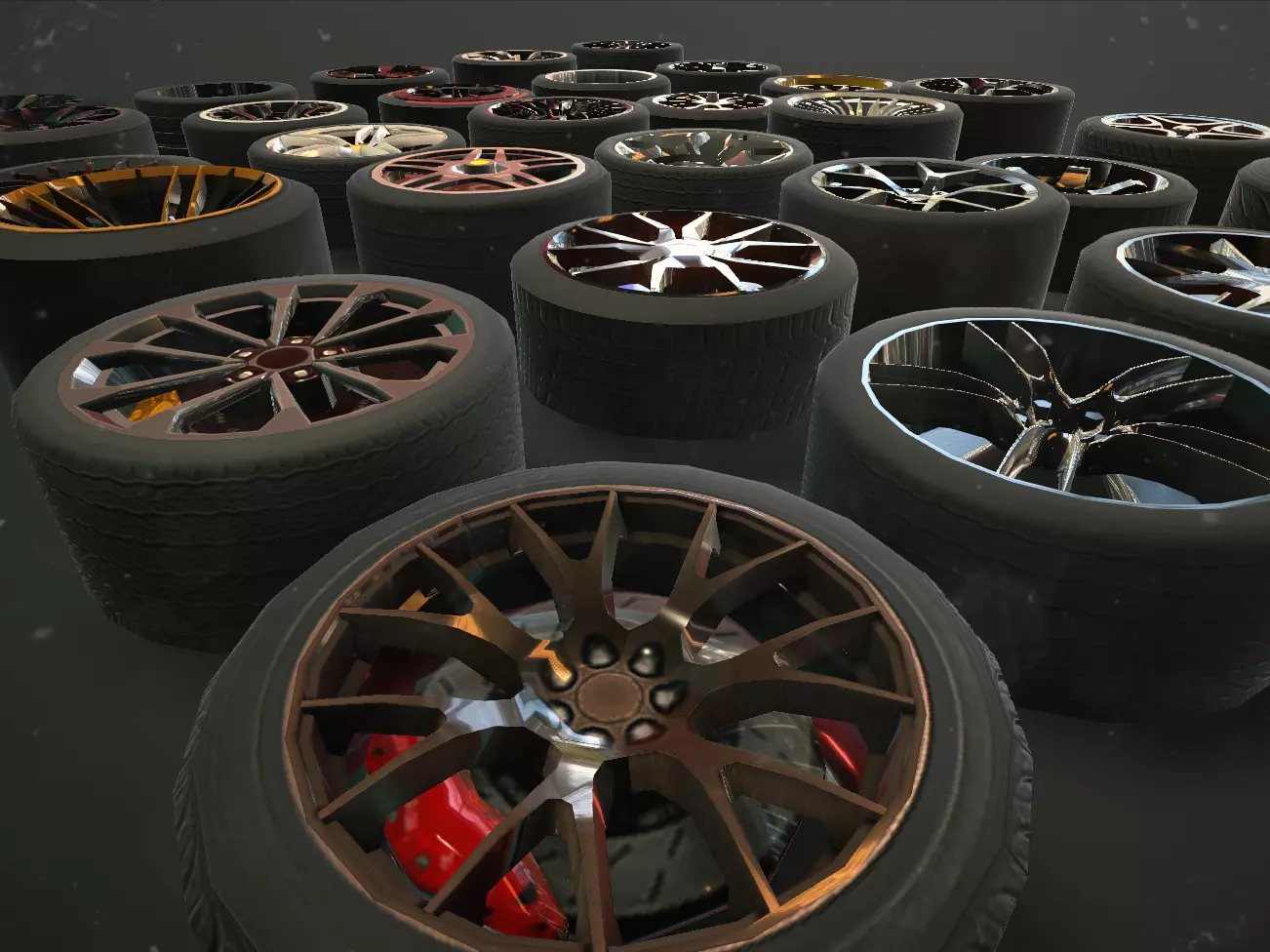 Car Wheel Tire With Disk Pack (30 Wheels)