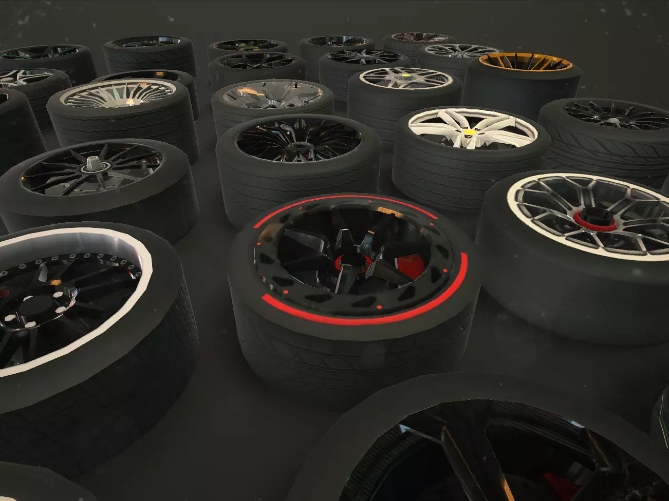 Car Wheel Tire With Disk Pack (30 Wheels)