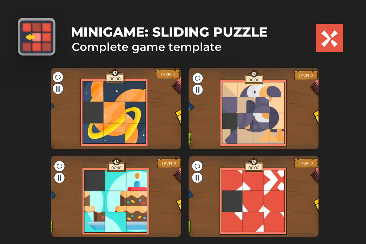 Sliding Puzzle Game Template