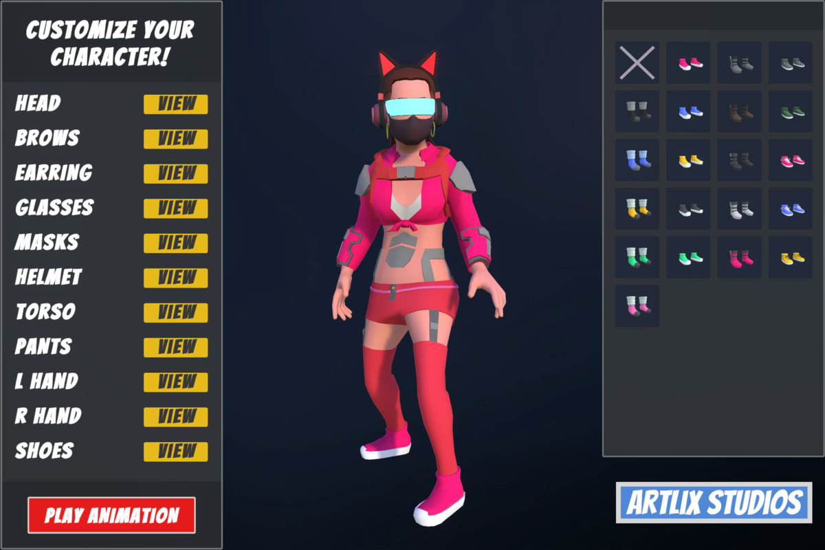 Customizable 3D Cyberpunk Characters Vol 2