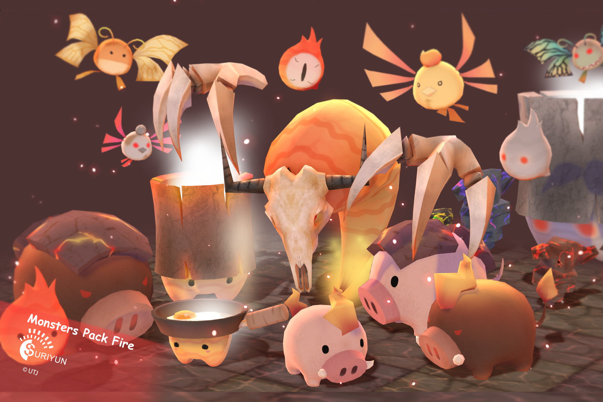 Monsters Fire Pack