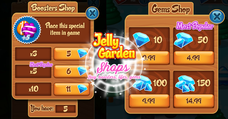 Match 3 Jelly Garden Kit