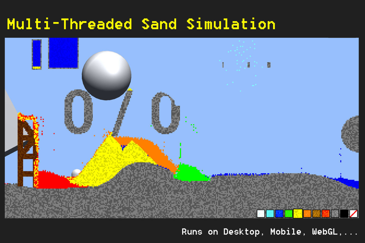 Falling Sand Game Template - Pixel Simulation
