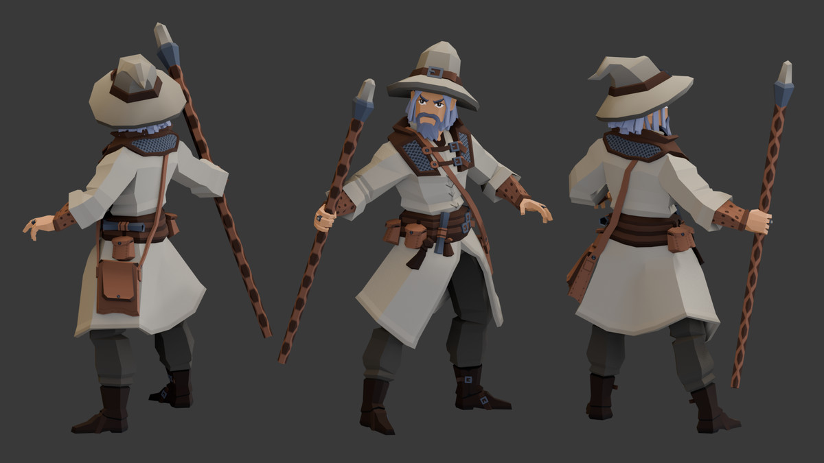 Low-Poly Medieval Fantasy Heroes - Basic Pack