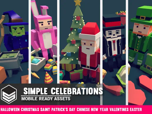 Simple Celebrations - Cartoon assets