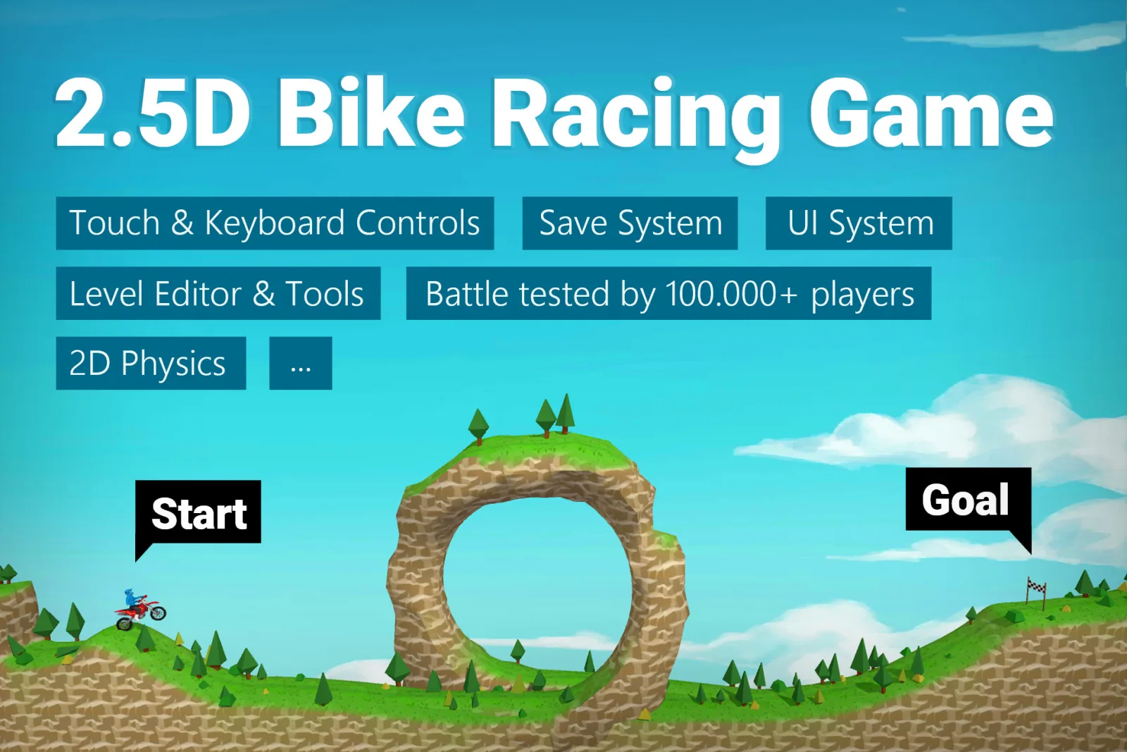 2.5D Bike Racing Game Template