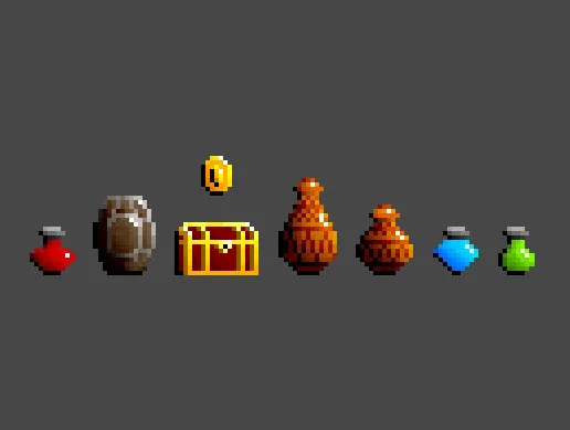 2D Pixel Item Asset Pack