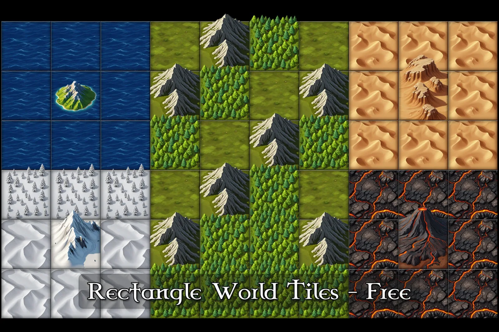 Rectangle World Tiles - Free