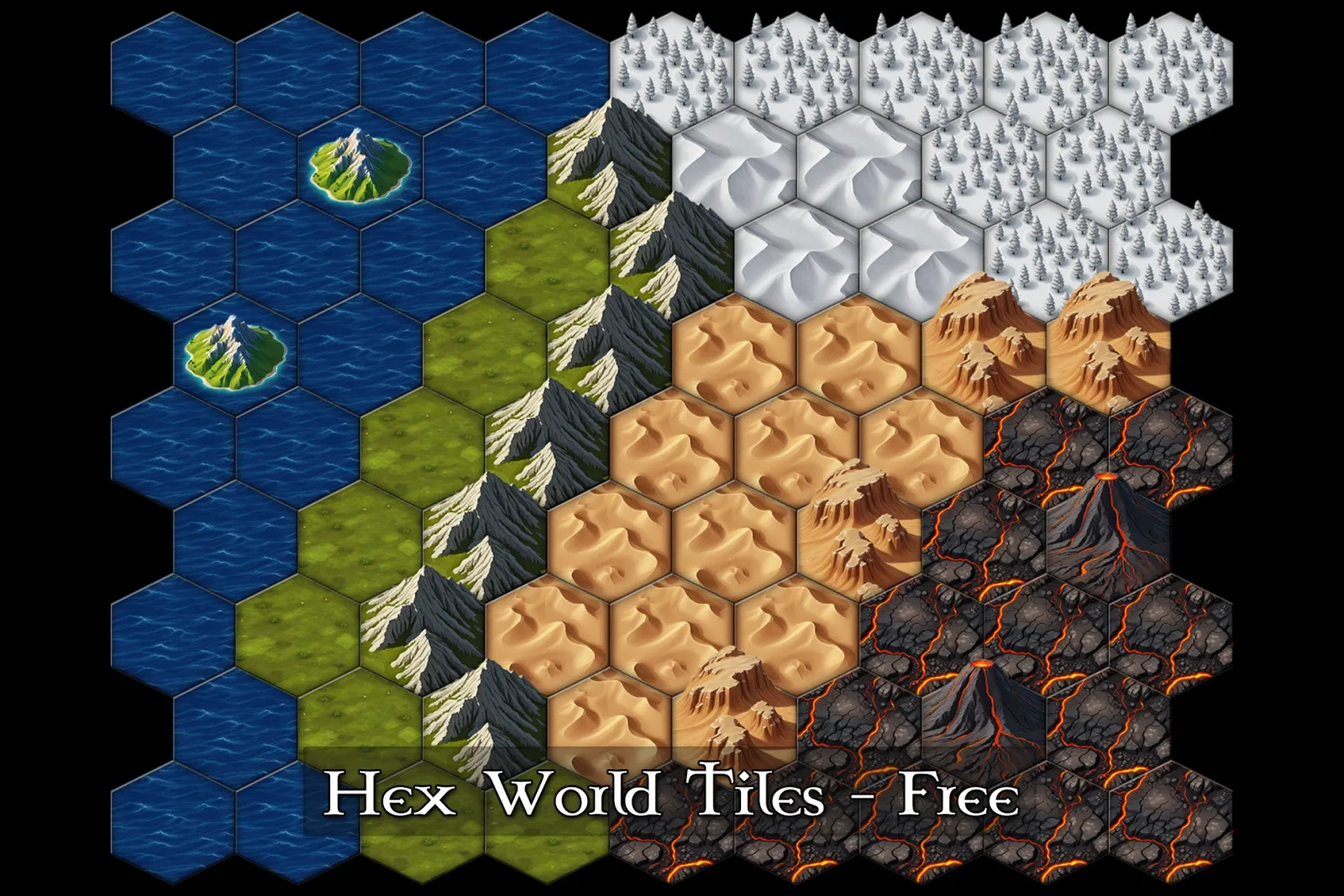 Hex World Tiles - Free