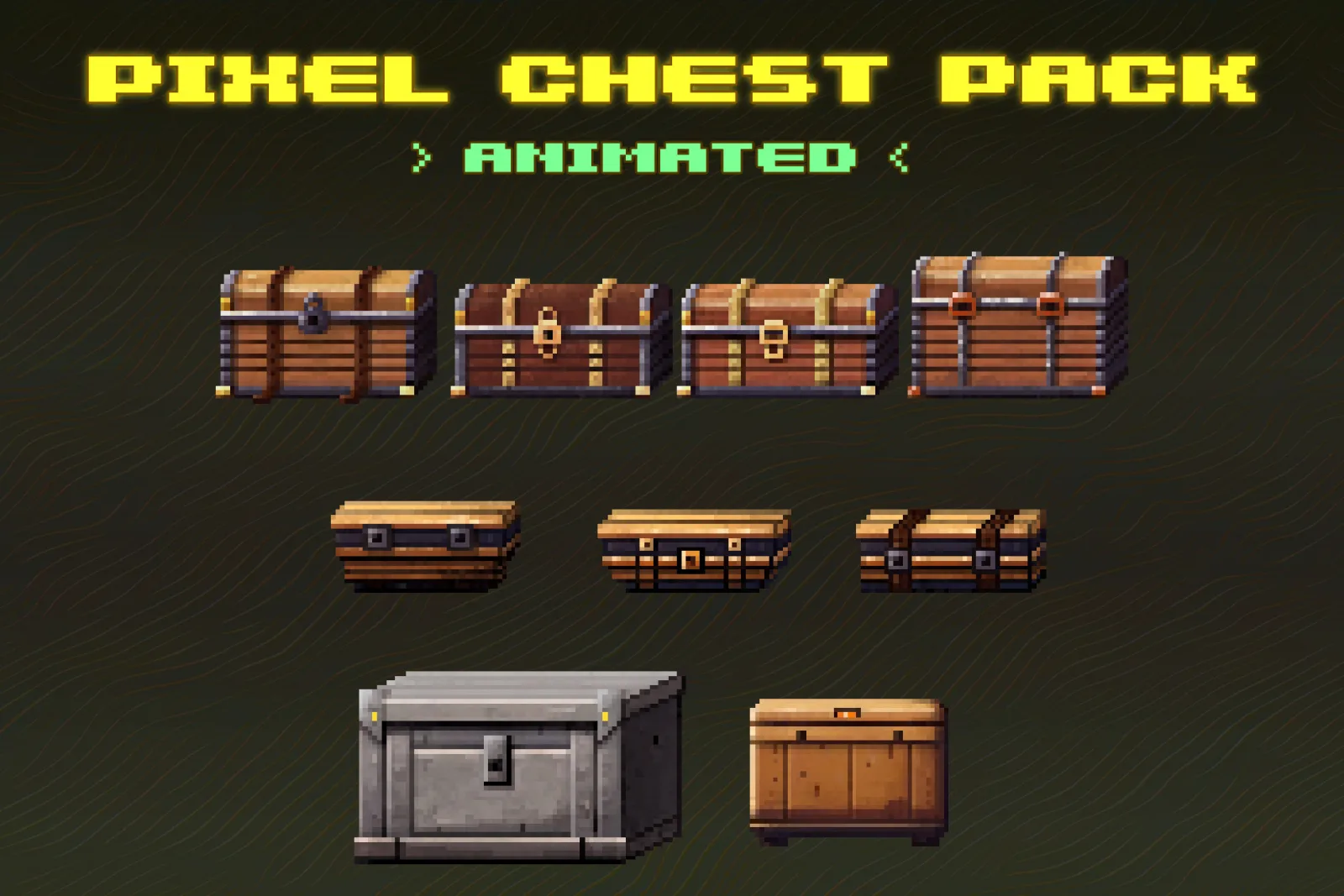 Pixel Chests Pack - Animated