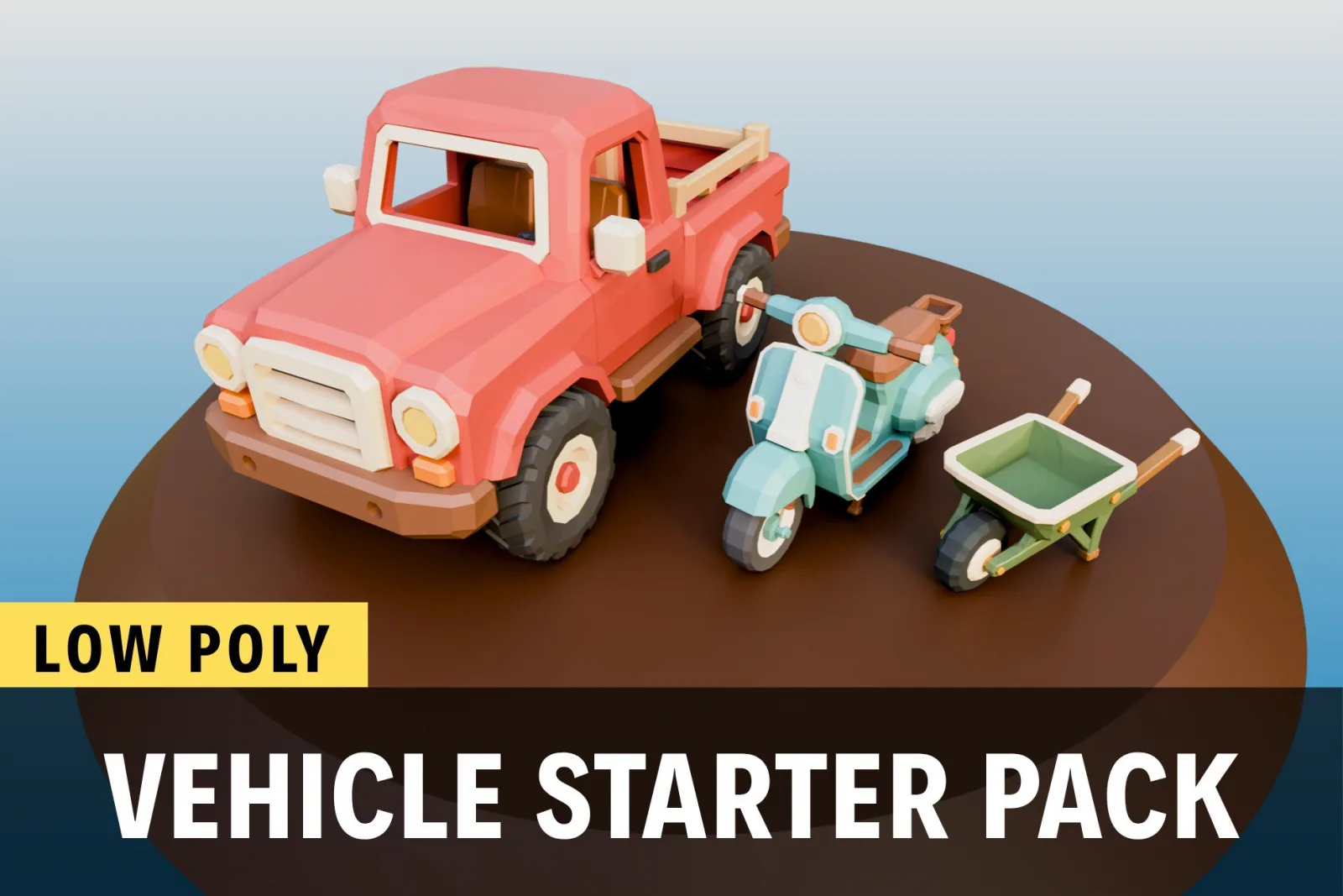 Low Poly Vehicle Starter Pack