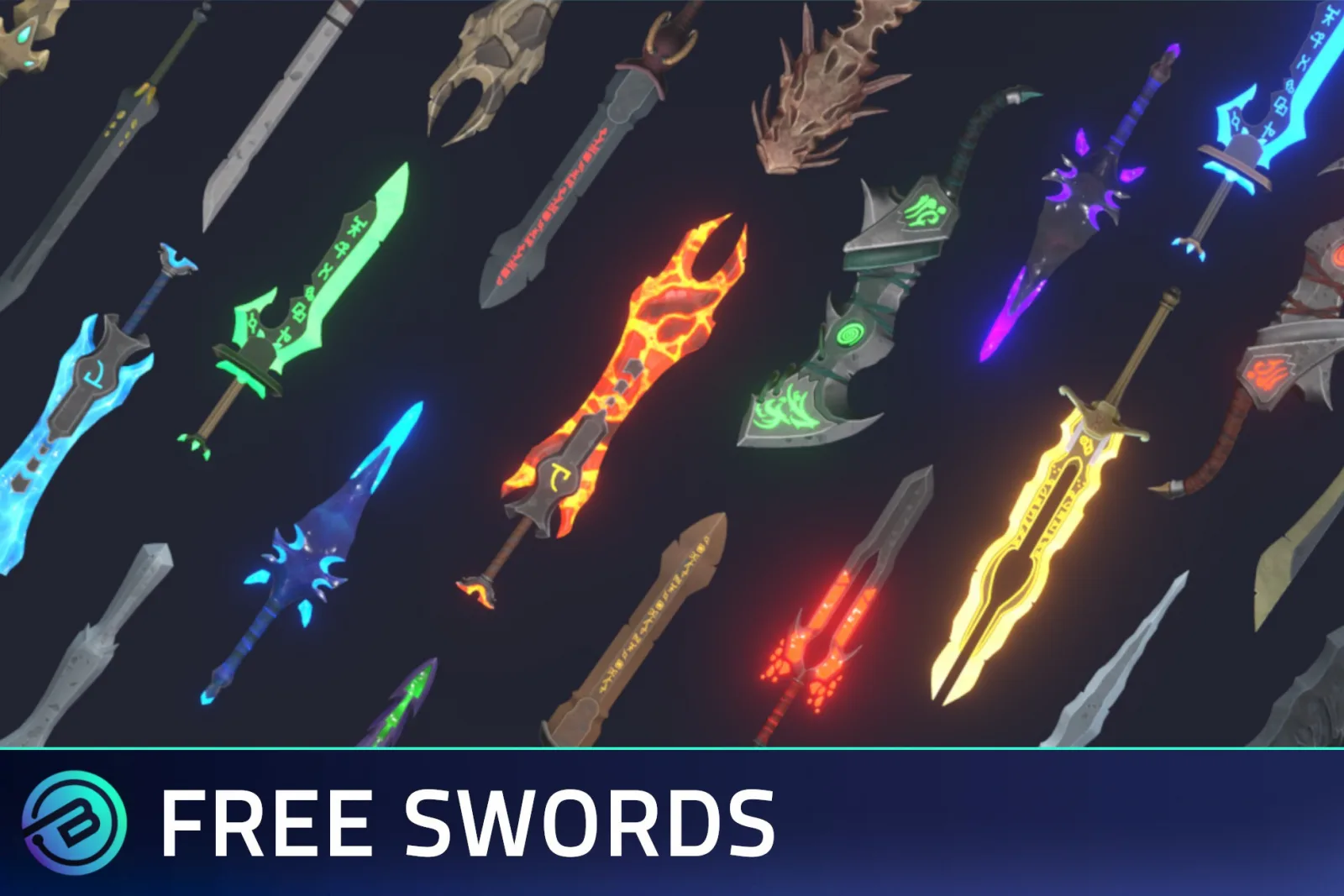 FREE - Low Poly Swords - RPG Weapons
