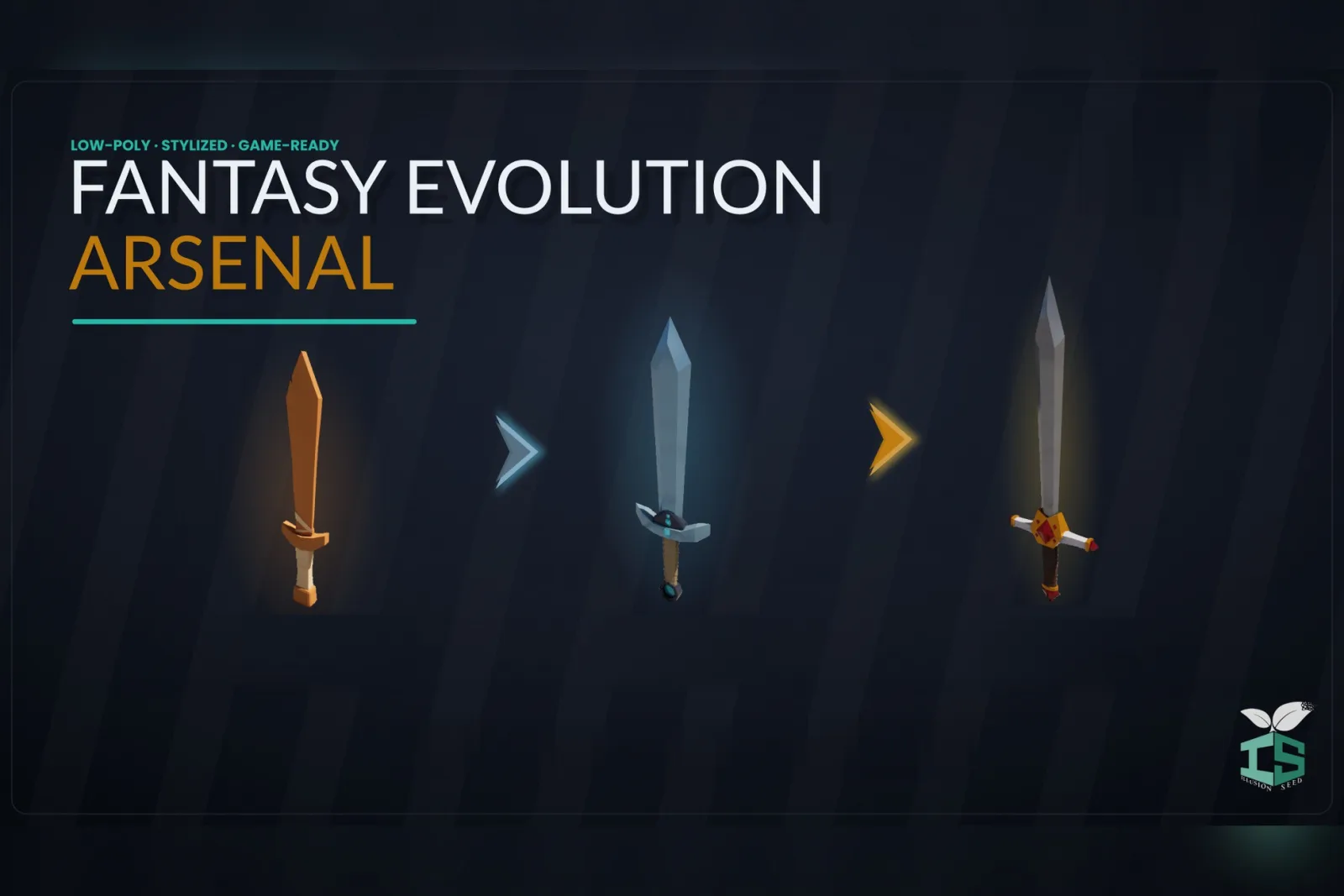 Fantasy Evolution Arsenal — Stylized Low Poly Weapons