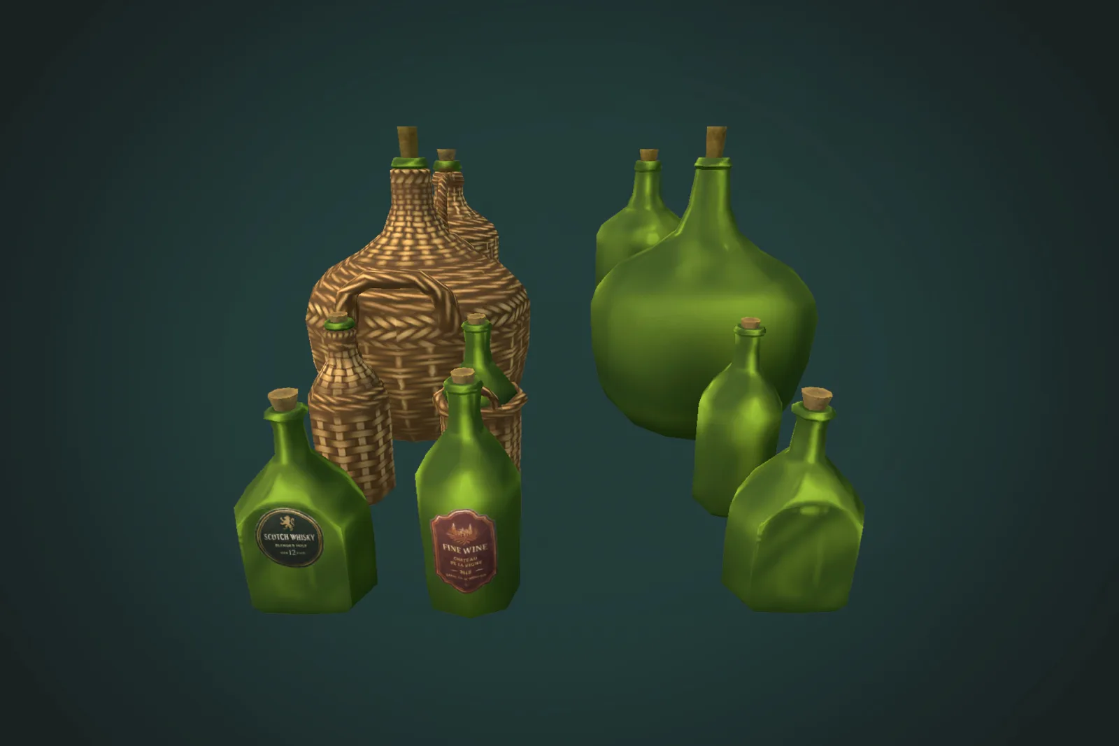 Cork Glass Bottles