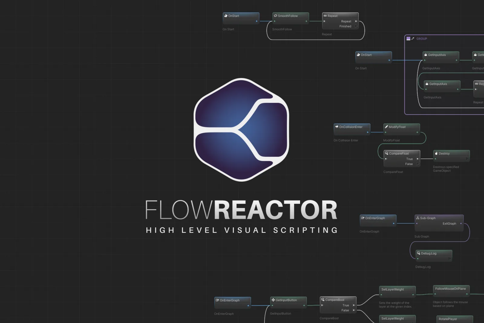 FlowReactor - High level visual scripting