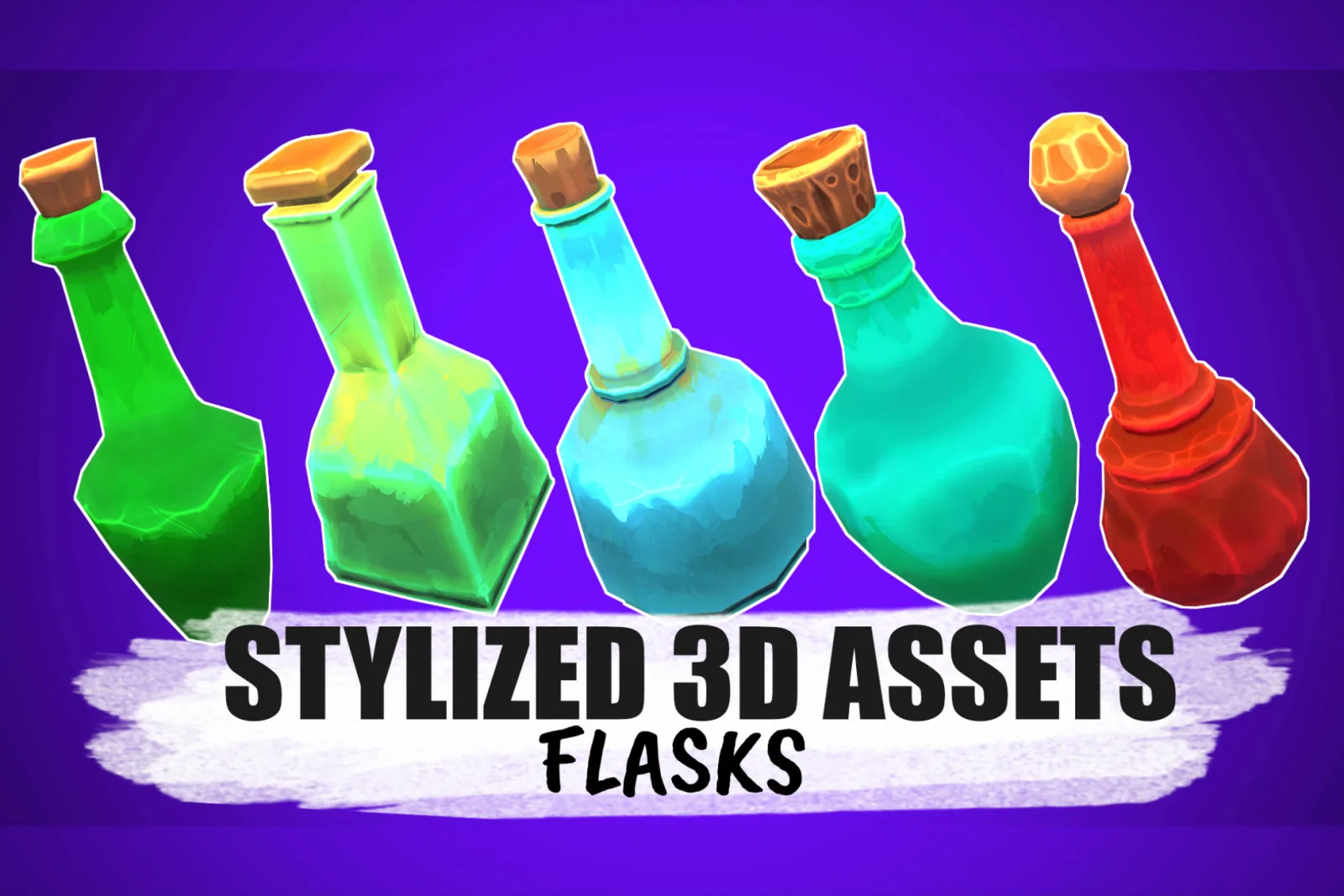 Stylized Flasks