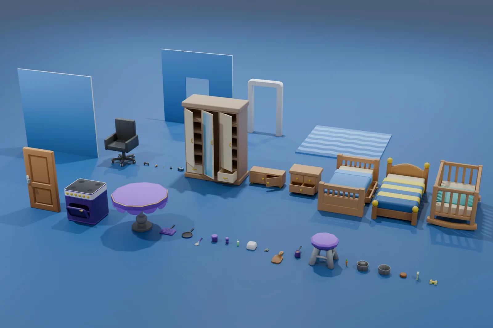 Free Cartoon Furniture Package
