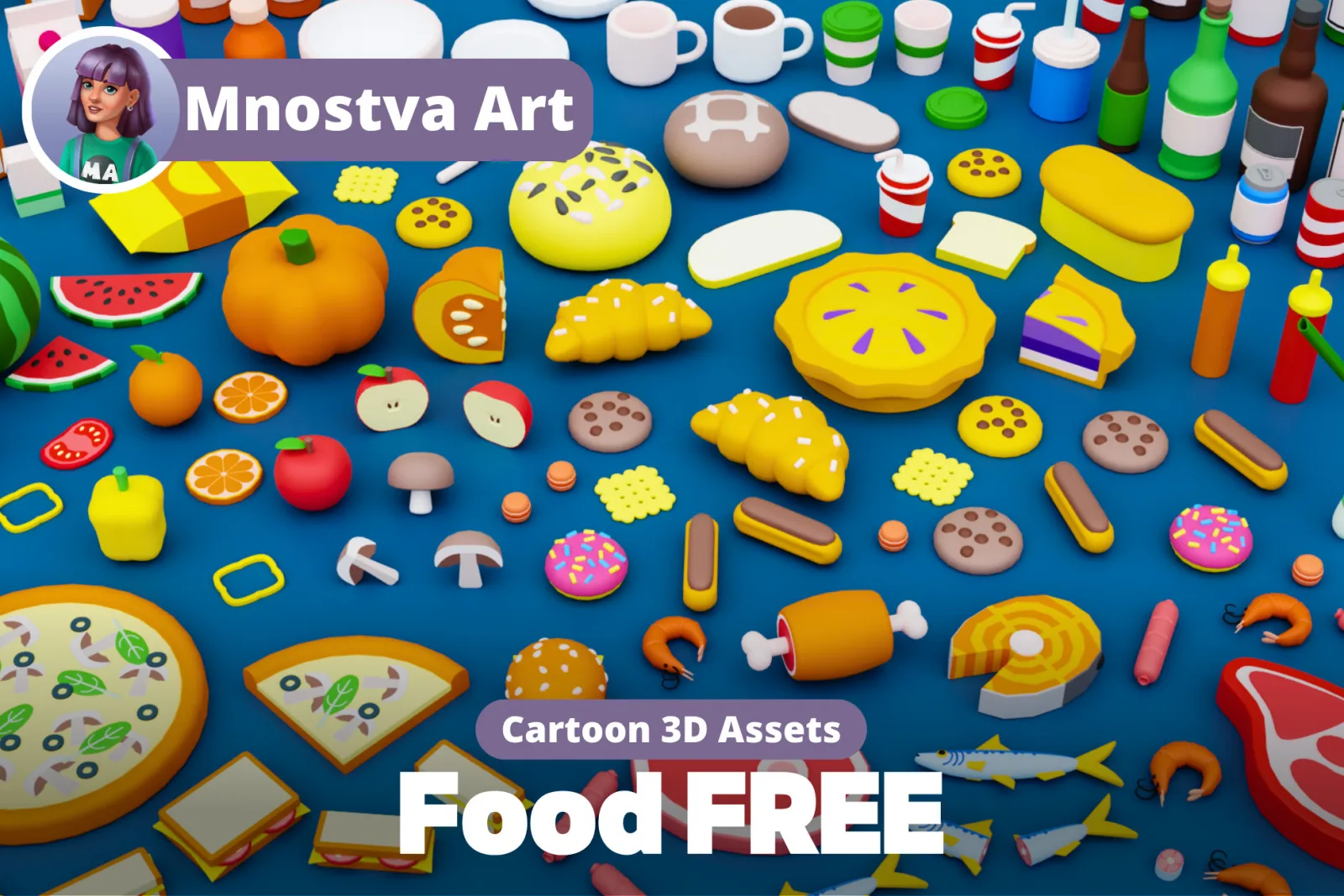 Cartoon Free Food Pack
