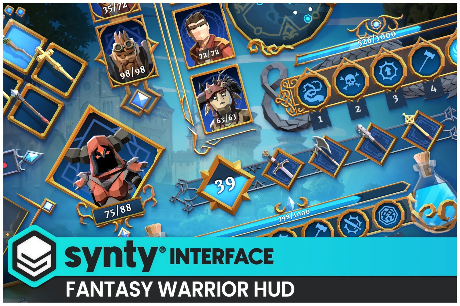 Fantasy Warrior HUD - Synty INTERFACE - GUI v1.0.0