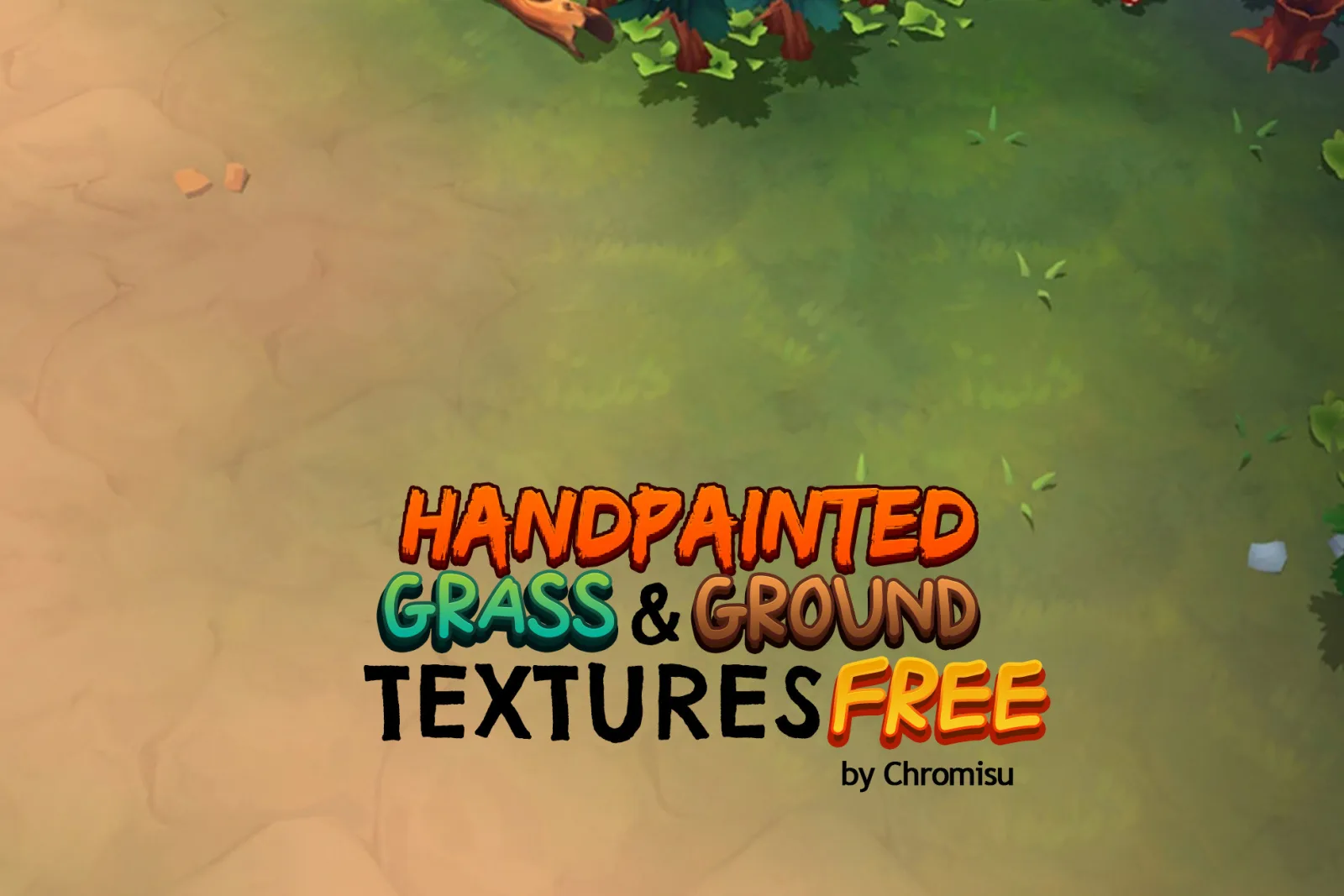 Handpainted Grass & Ground Textures Free — Top-Down RPG | Terrain Tool