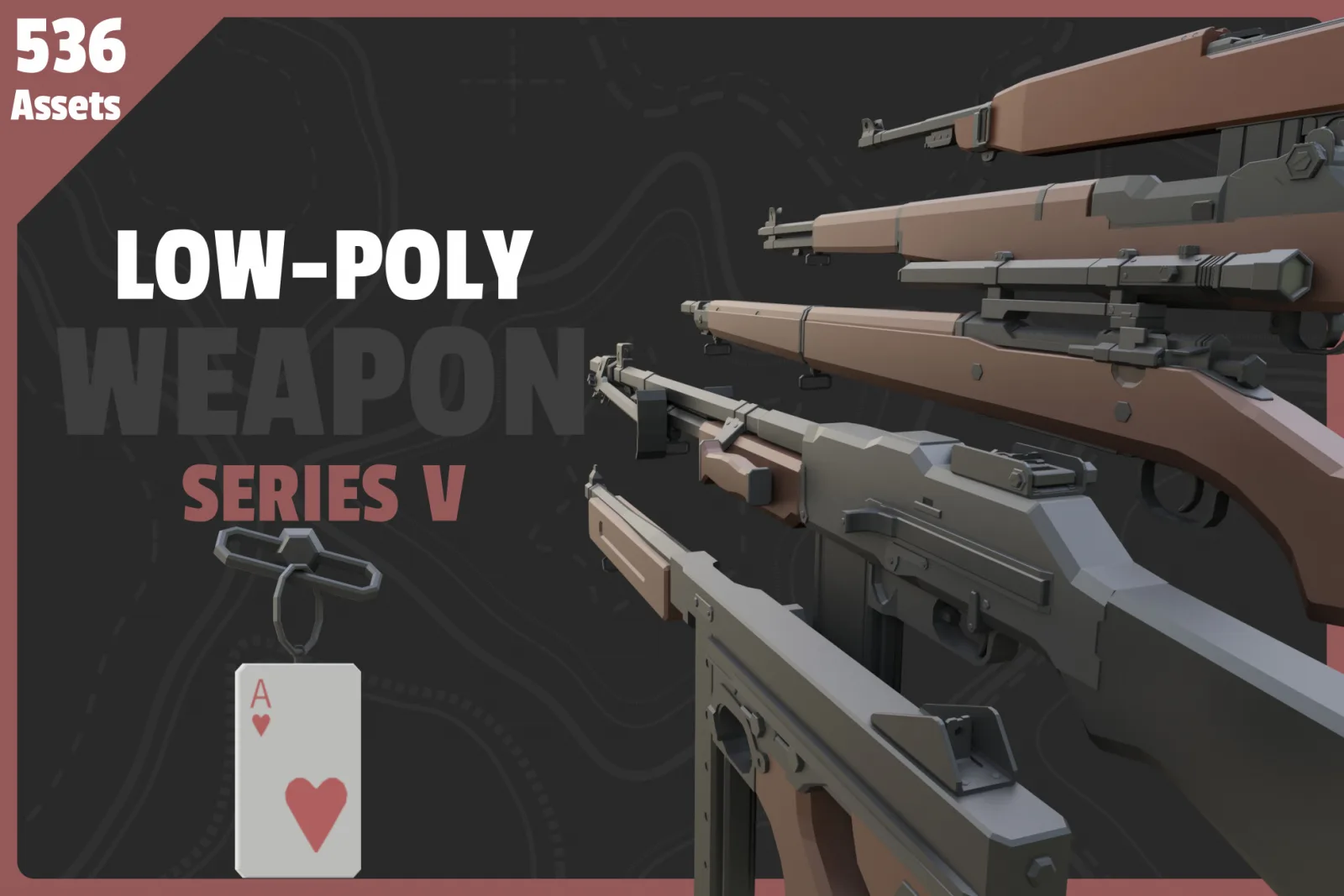 Low Poly Weapon Series V 4