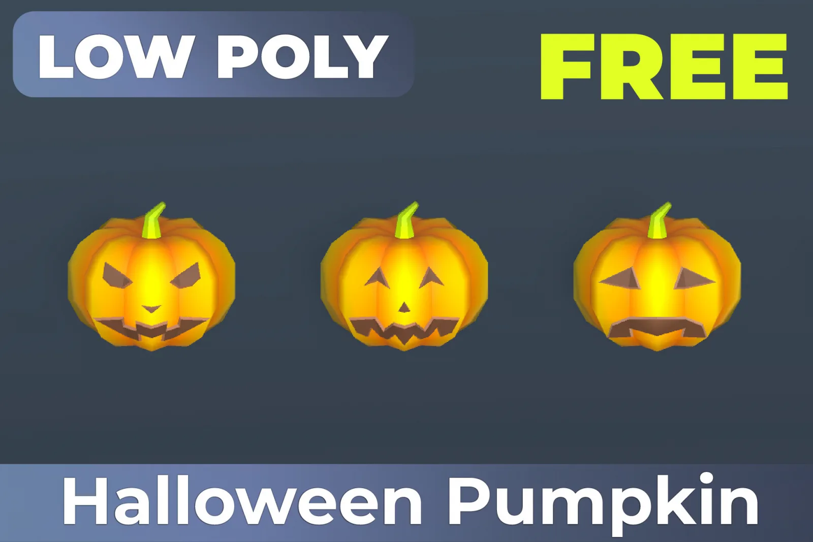 FREE Halloween Pumpkins 3D Models