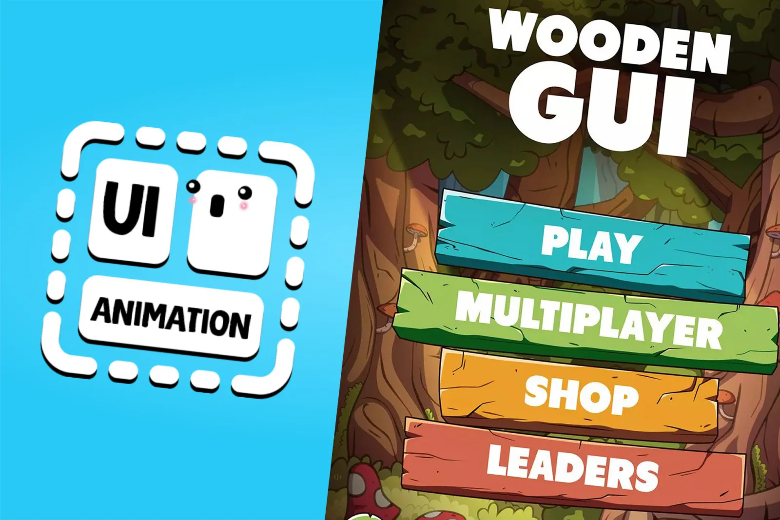 Wooden GUI + UI Animation | Extension