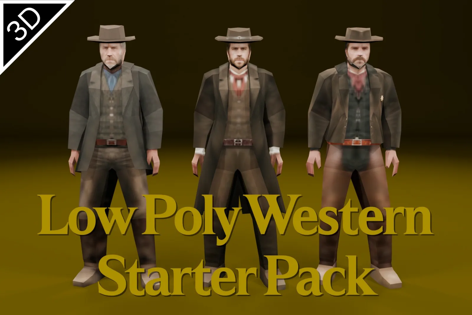 Low Poly Western Starter Pack