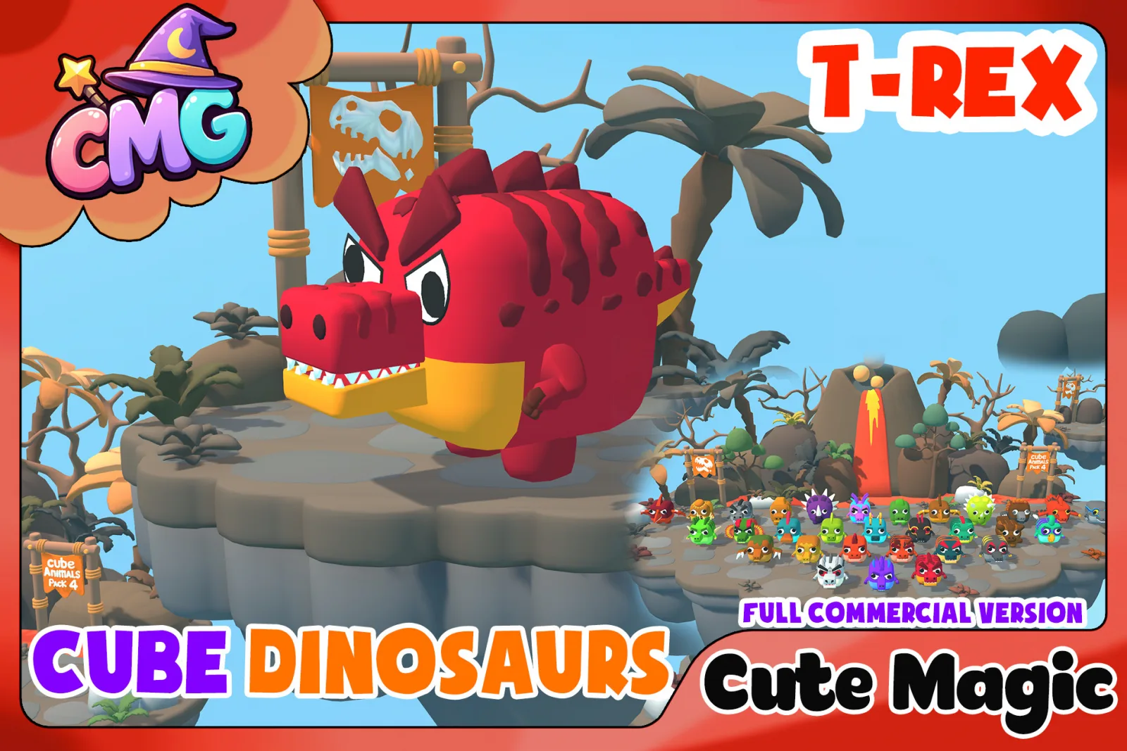 Cute Magic – T-REX Cube Dinosaurs Pack FREE