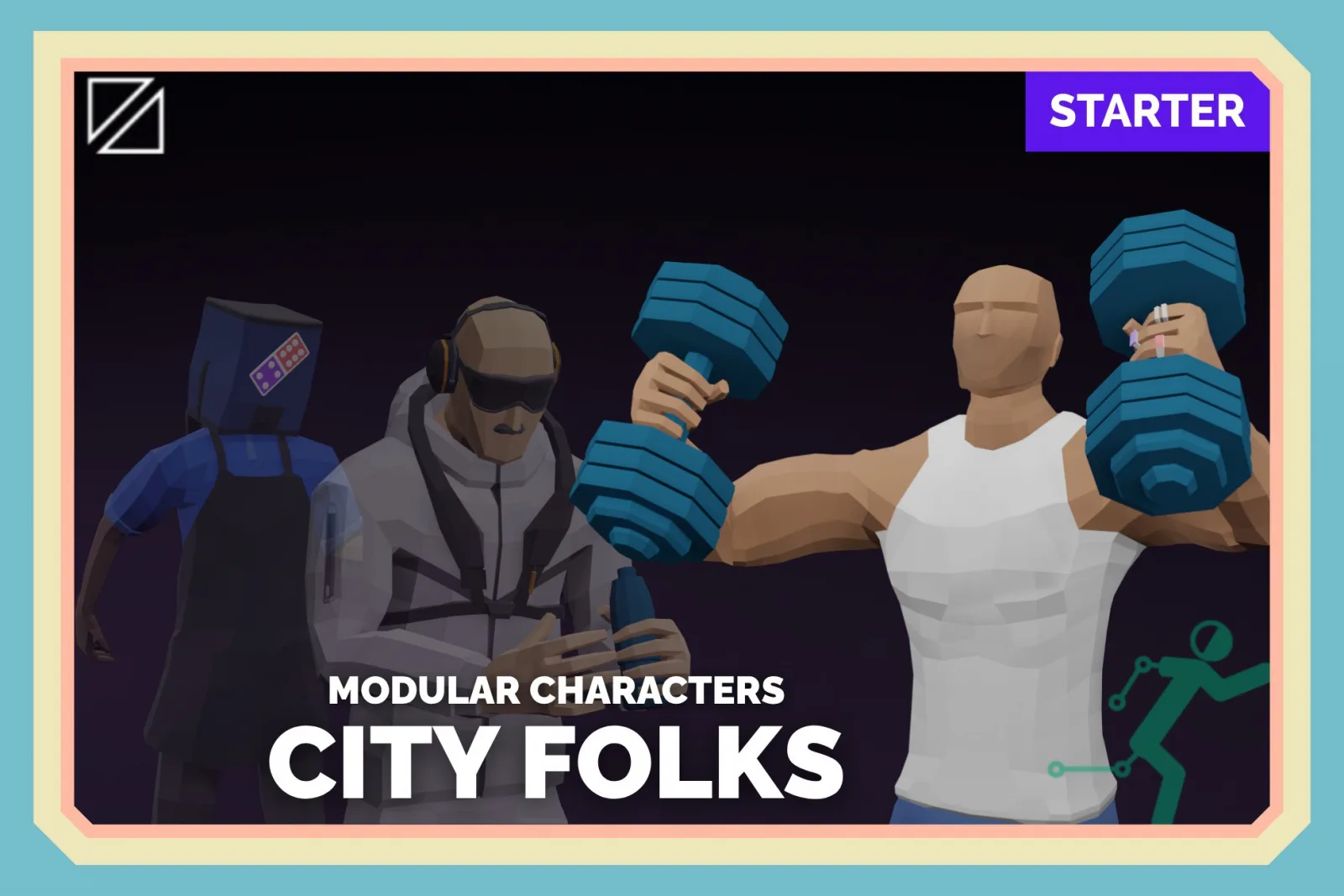 City Folks - PolyMate - Low Poly Modular Character