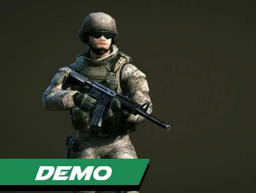 Low Poly Soldiers Demo