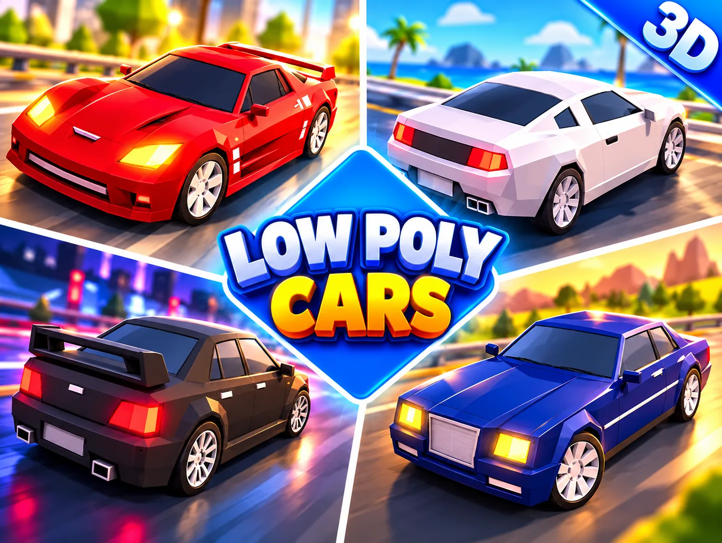 Low Poly Cars Asset