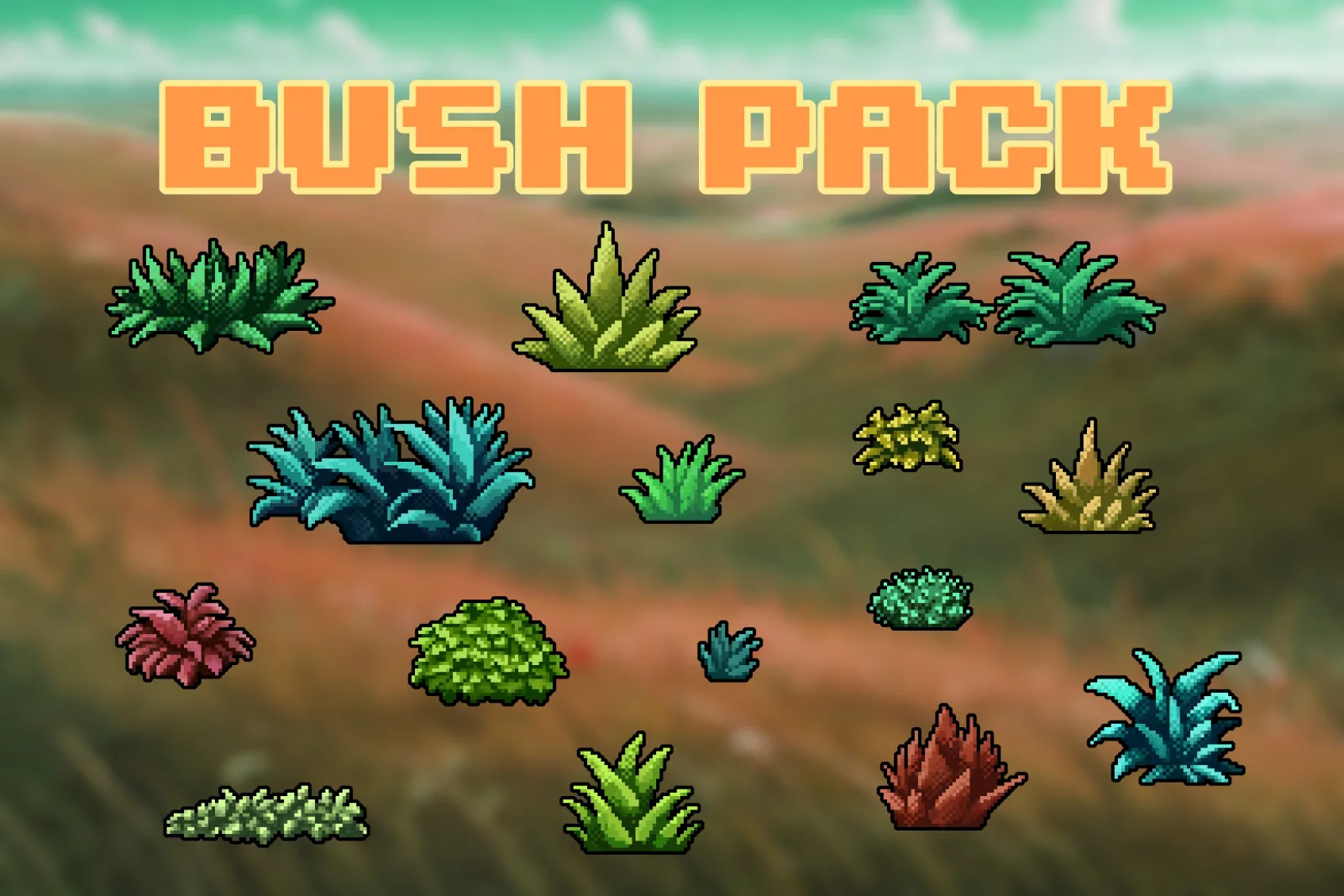 Pixel Art Bush Pack