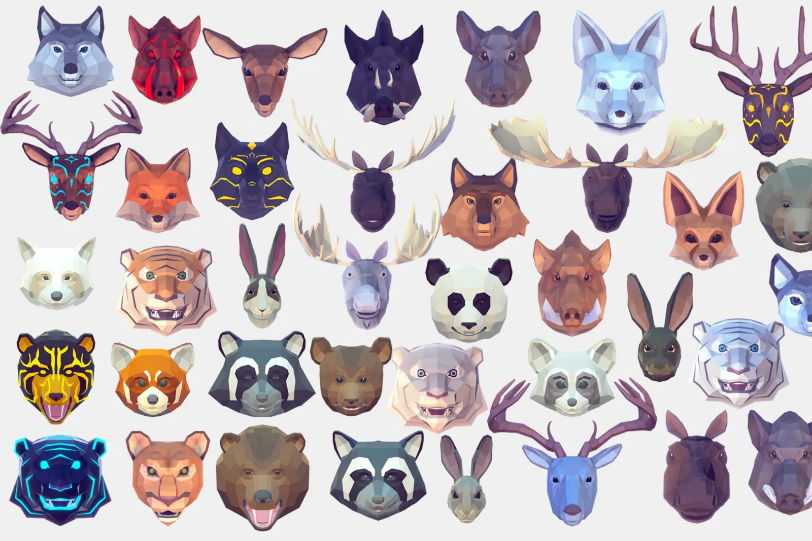 Poly Art Animal Icons