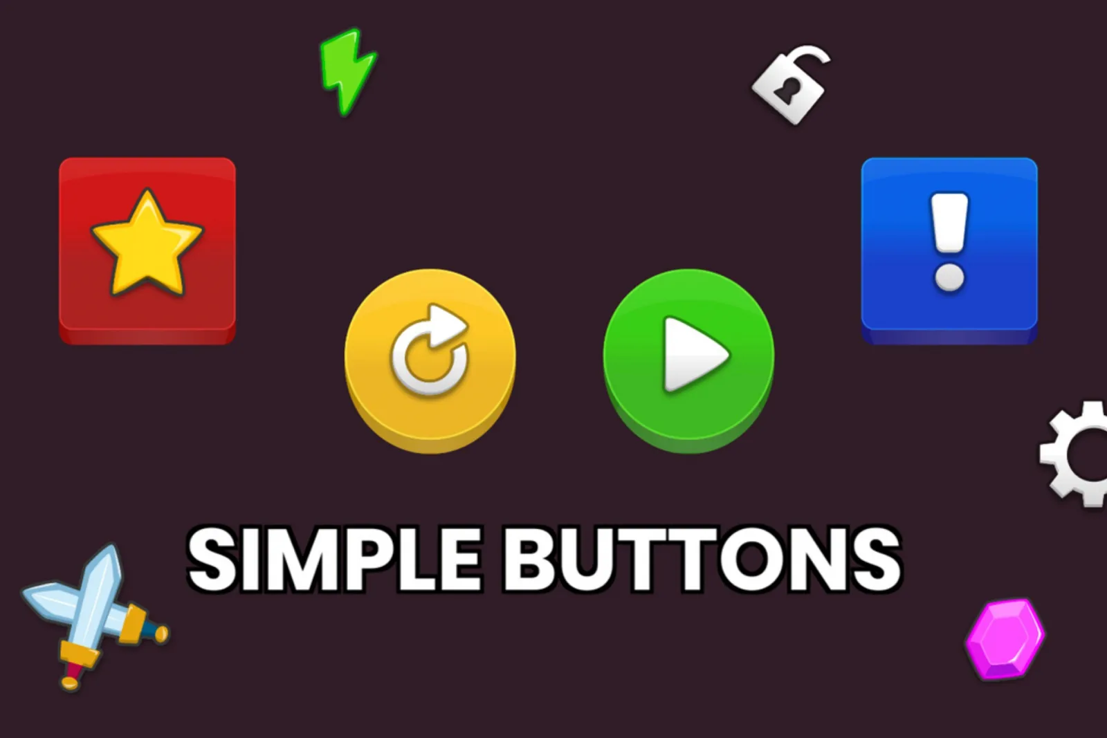 Simple Buttons GUI Kit