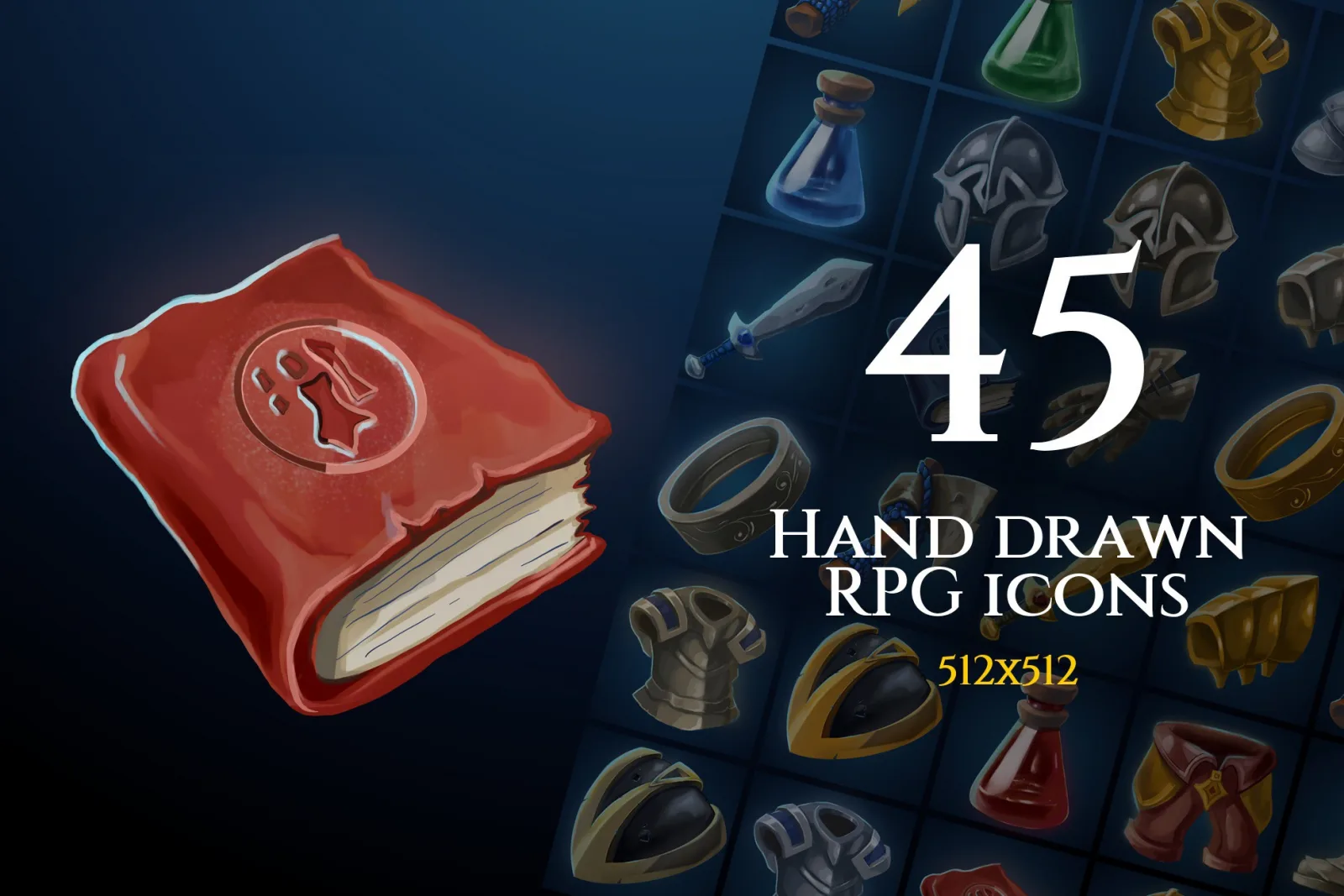 Hand Drawn RPG Icons