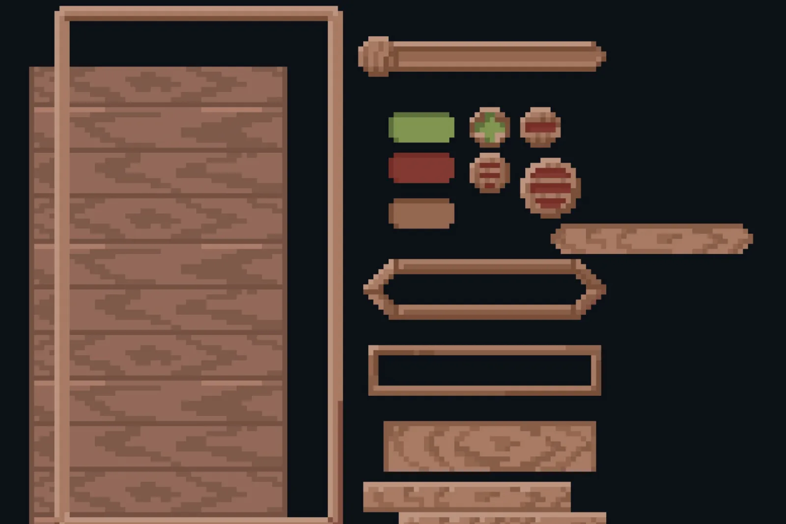 Pixel art Menu package (5 sets)