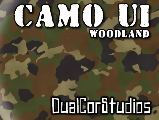 Camo UI Elements: Woodland