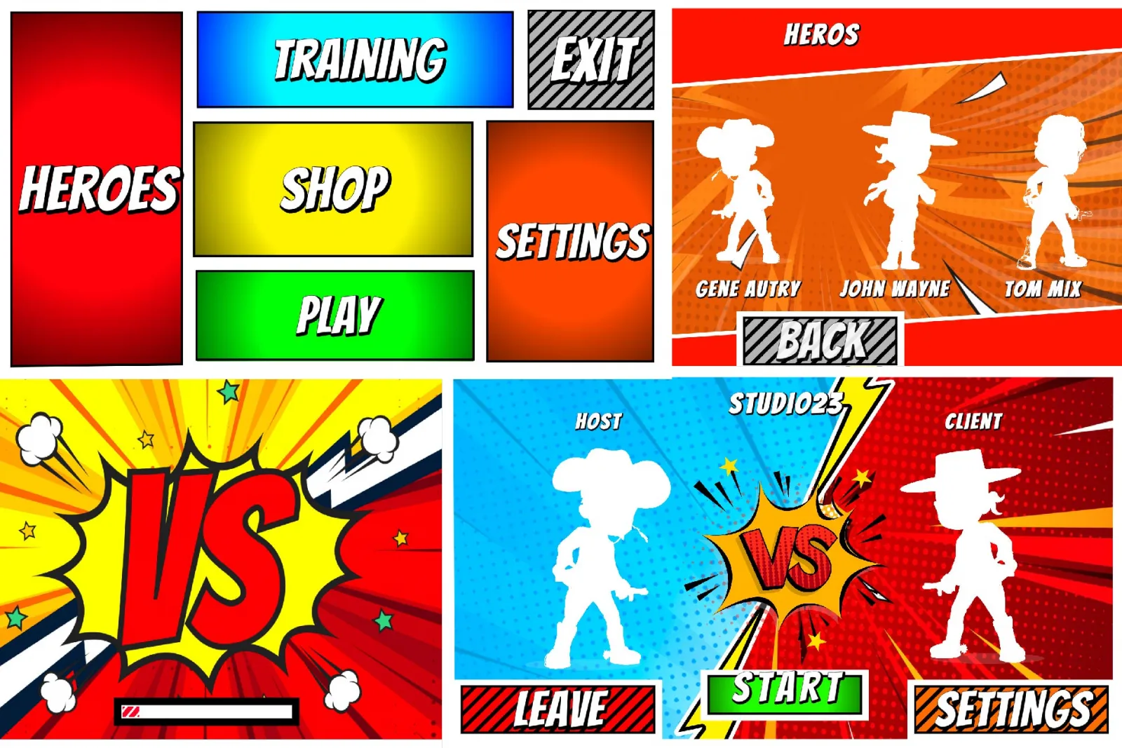 UI 23 - Comic Menu