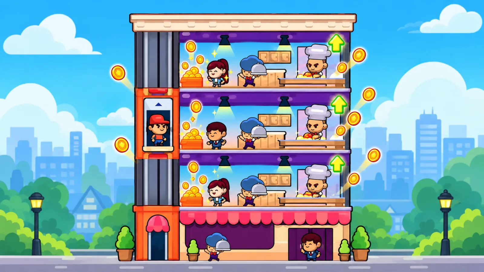 Idle Restaurant – Idle Tycoon Game Template v1.1