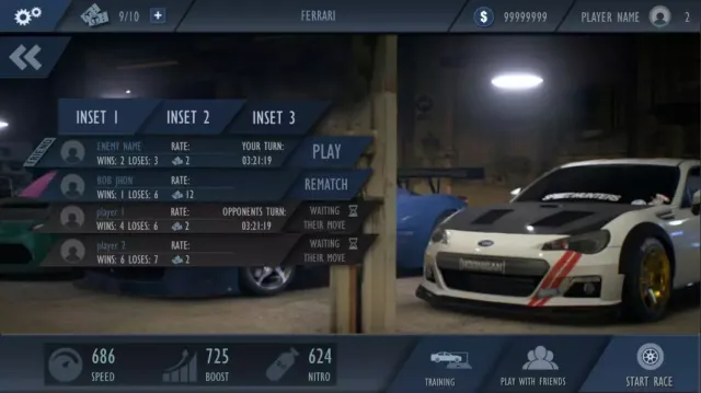 Racing UI-pack