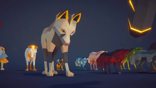 Poly Art: Fox